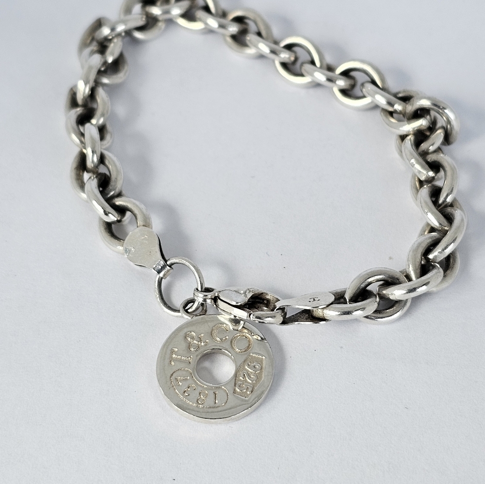 Authentic Tiffany and Co. Sterling Silver Charm Bracelet! - Picture 14 of 14